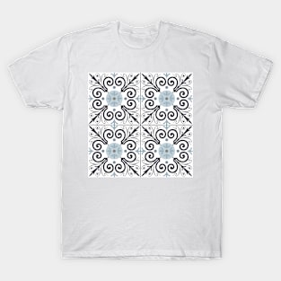 Portuguese tiles pattern. Vintage background. Vector seamless texture T-Shirt